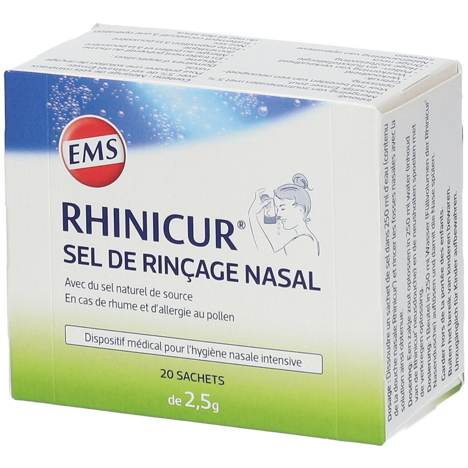Rhinicur Sel de Rinçage Nasal 20 pc(s) - Redcare Pharmacie