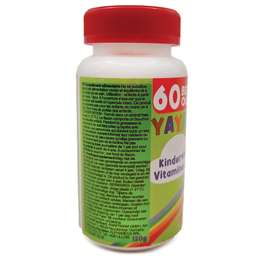 Yayabär® Oursons vitaminés pour enfants