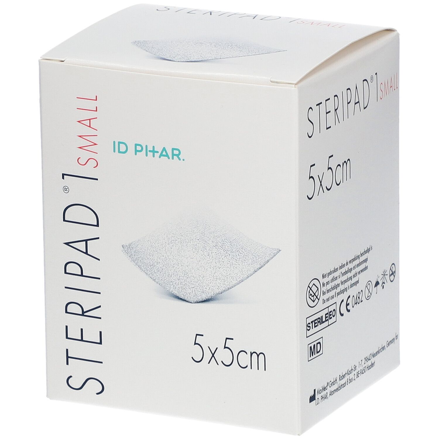 STERIPAD 1 SMALL 5 X 5 CM COMPRESSES STERILES (40) : Compresses stériles