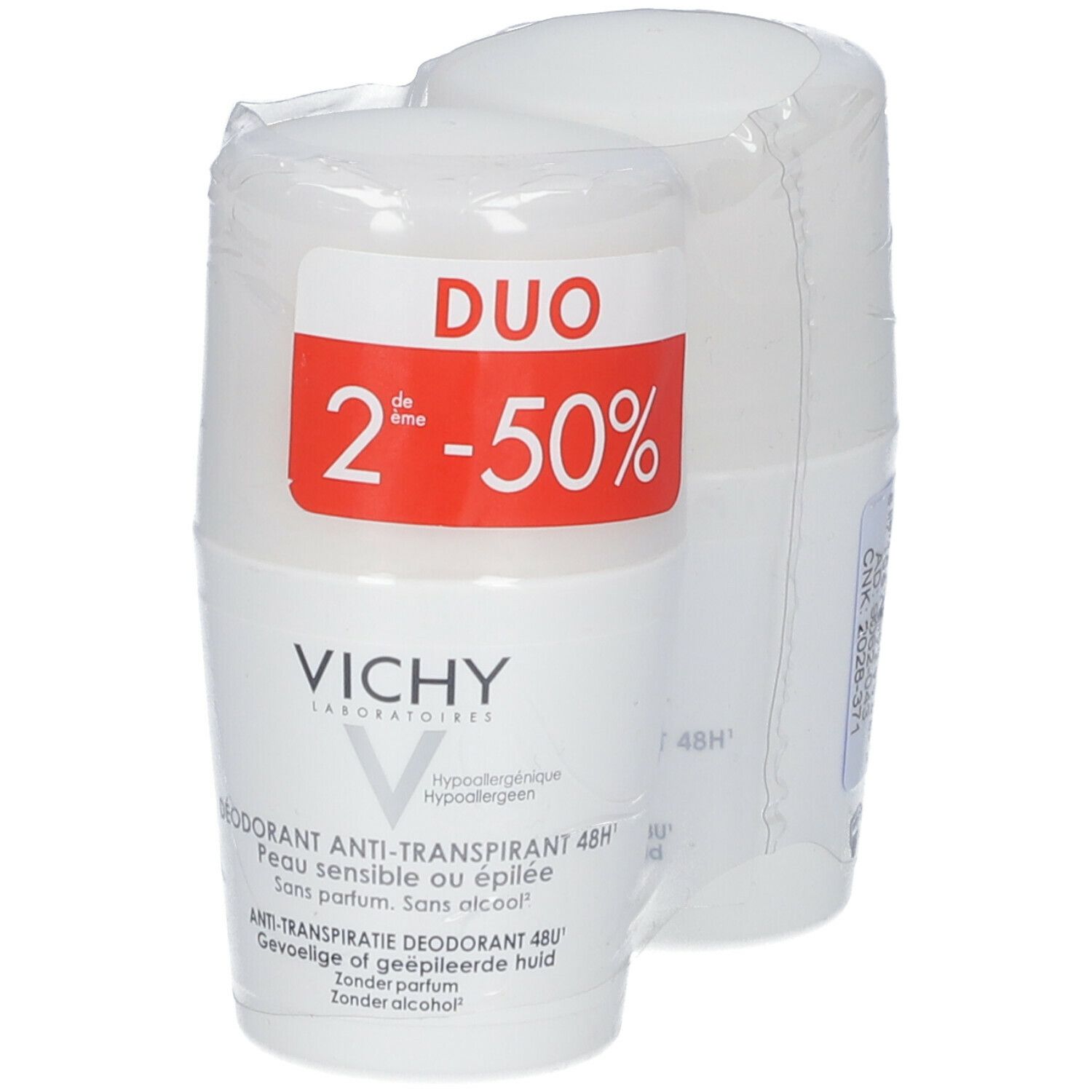 Vichy Déodorant Peau Très Sensible Ou Epilée Duo Promo