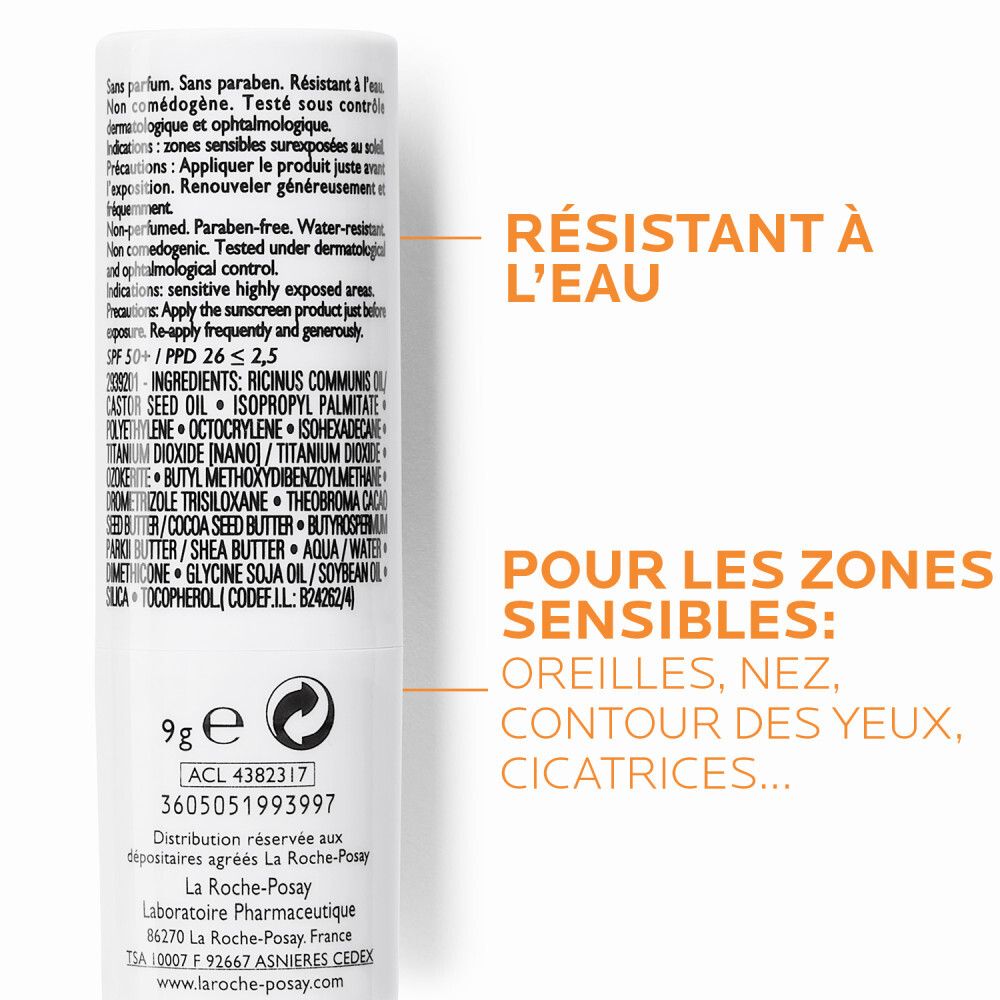 LA ROCHE POSAY Anthelios XL SPF50+ Stick Solaire Zones Sensibles