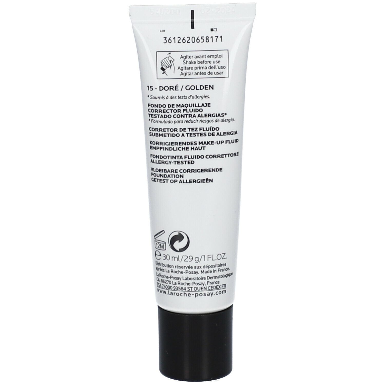 LA ROCHE POSAY TOLERIANE Teint fluide SPF25 Doré n° 15
