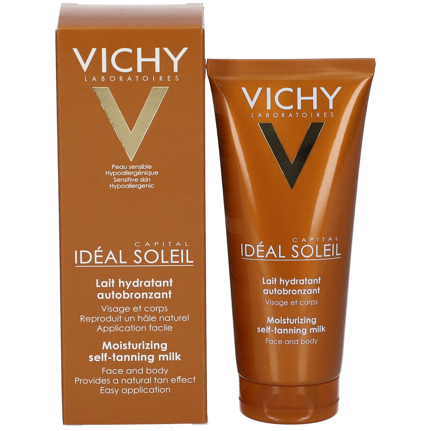 VICHY Idéal Soleil Autobronzant Lait Hydratant Visage et Corps