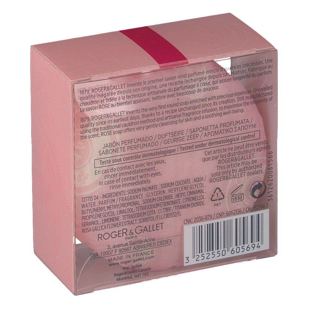 Roger & Gallet Savon Parfumé Rose