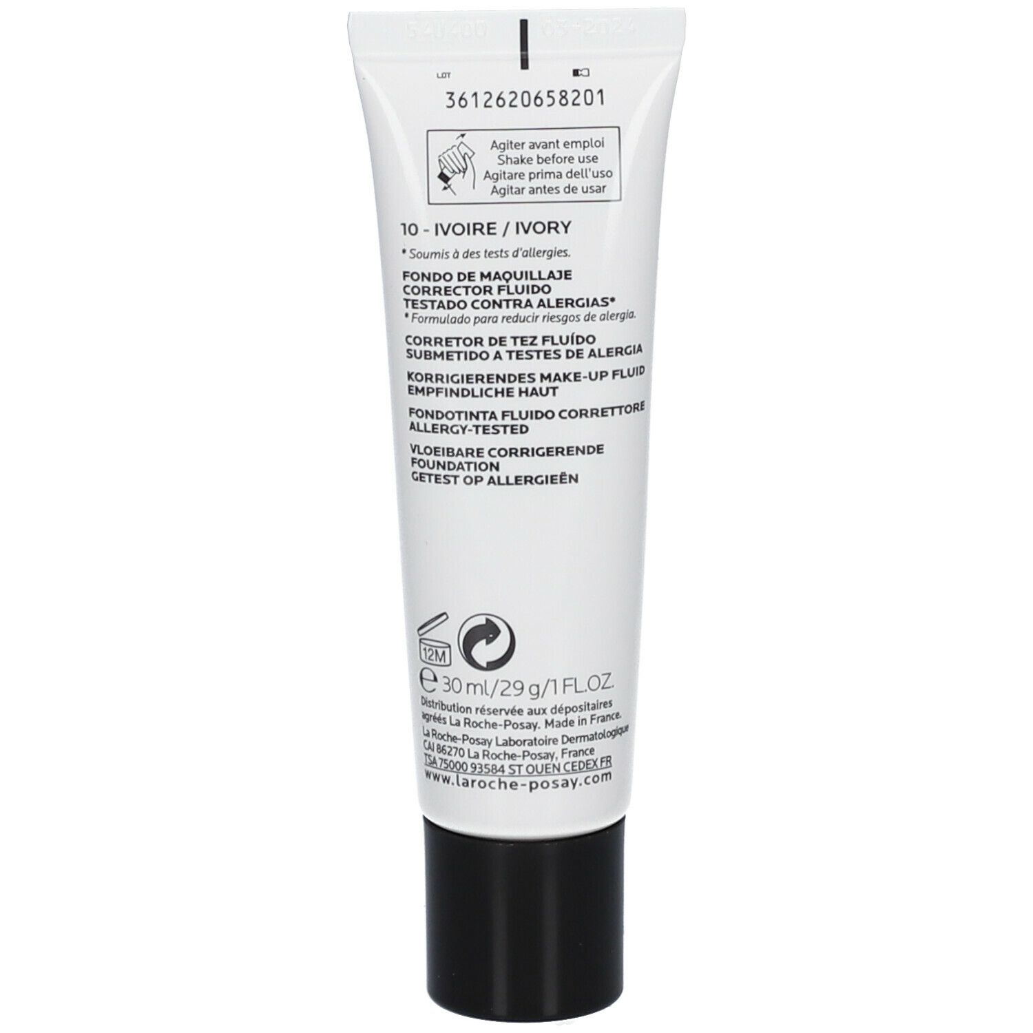 La Roche-Posay TOLERIANE Correcteur de teint fluide 10 Ivory