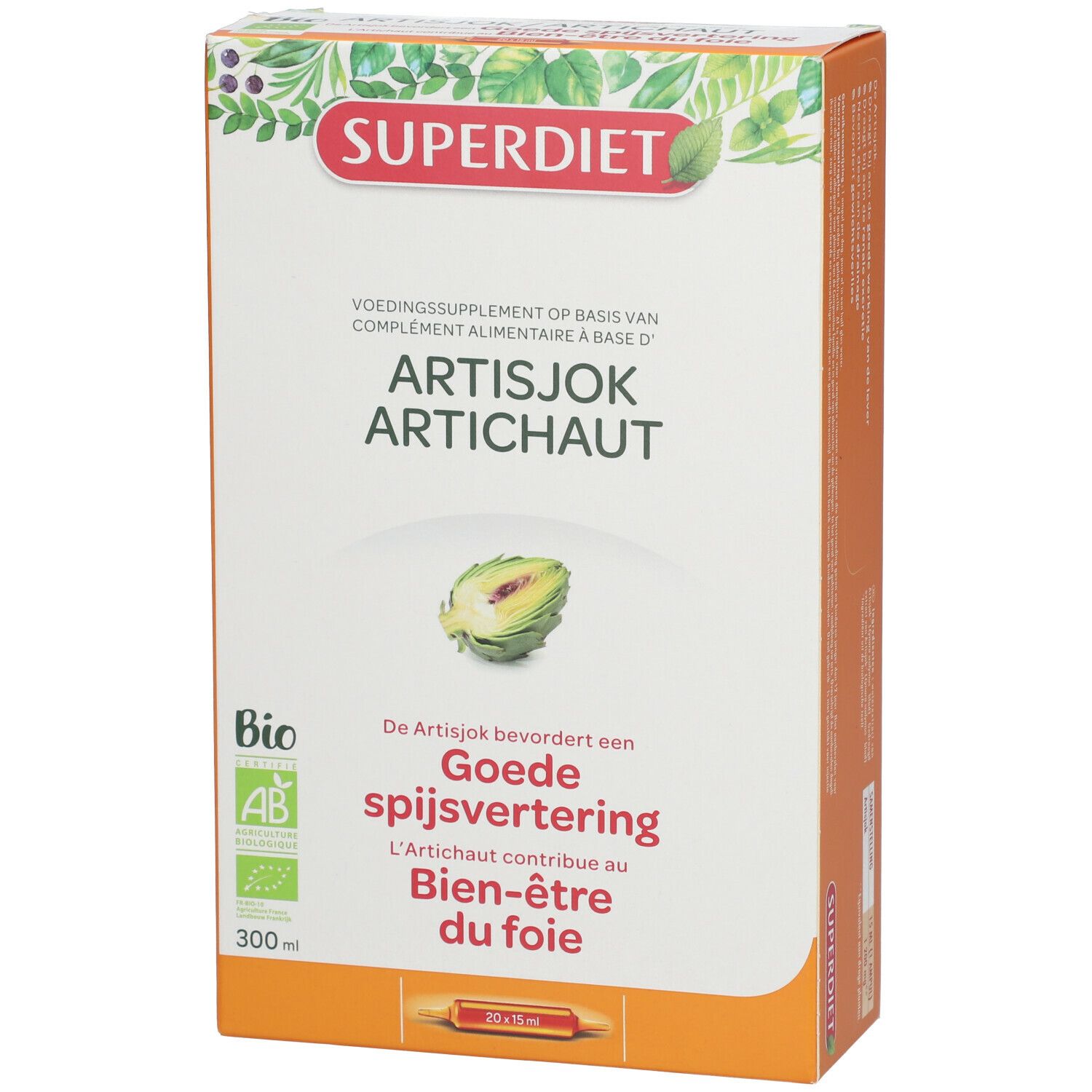 SUPER DIET Artichaut Bio Ampoules