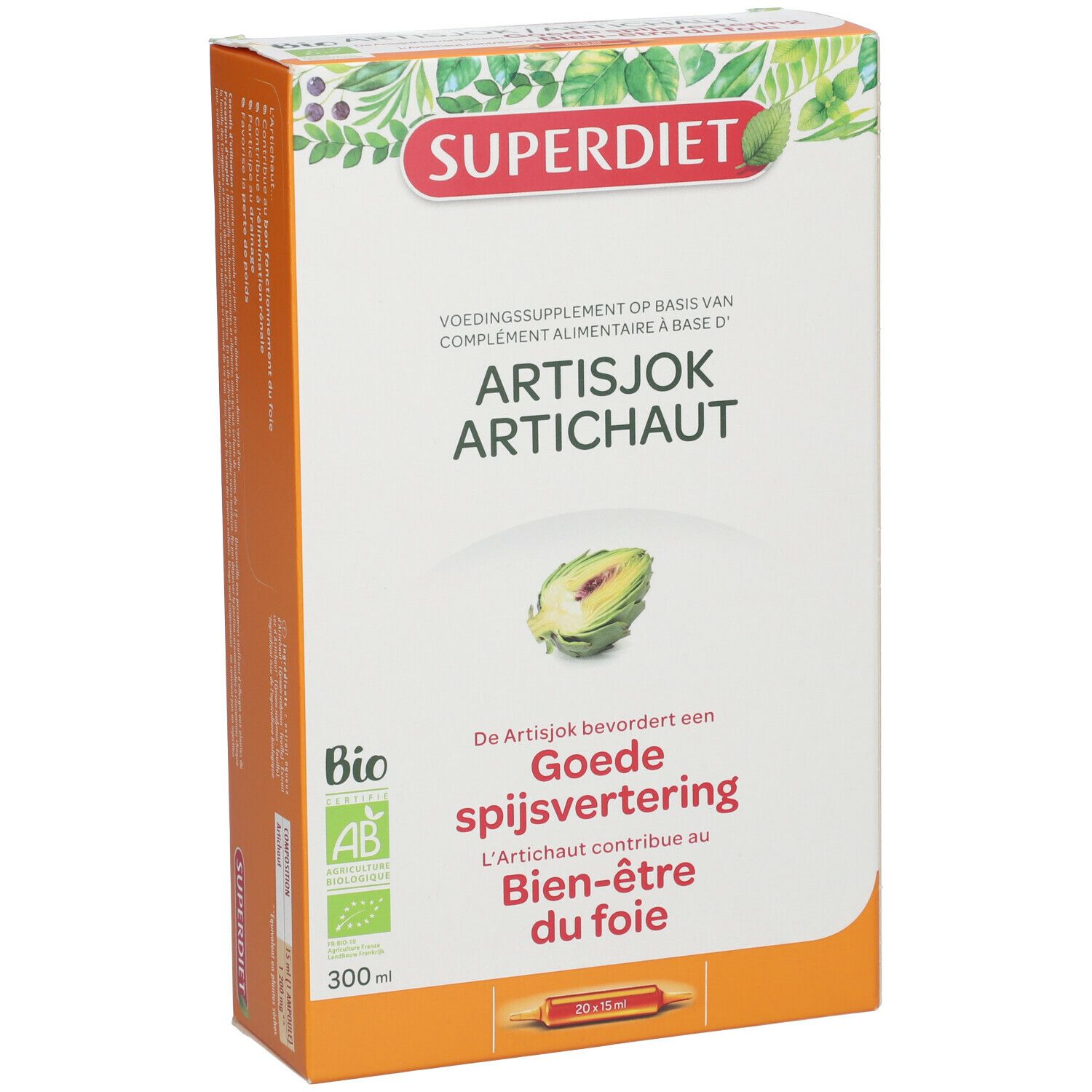 SUPER DIET Artichaut Bio Ampoules