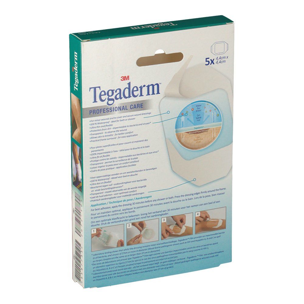 3M Tegaderm™ Pansement transparent 4 x 4 cm