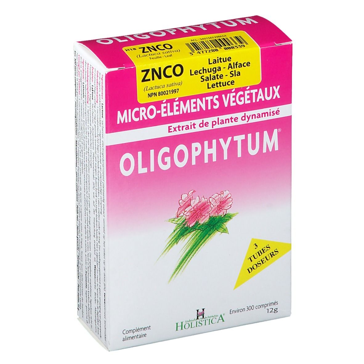 HOLISTICA® OLIGOPHYTUM® MICRO-ÉLÉMENTS VÉGÉTAUX Laitue