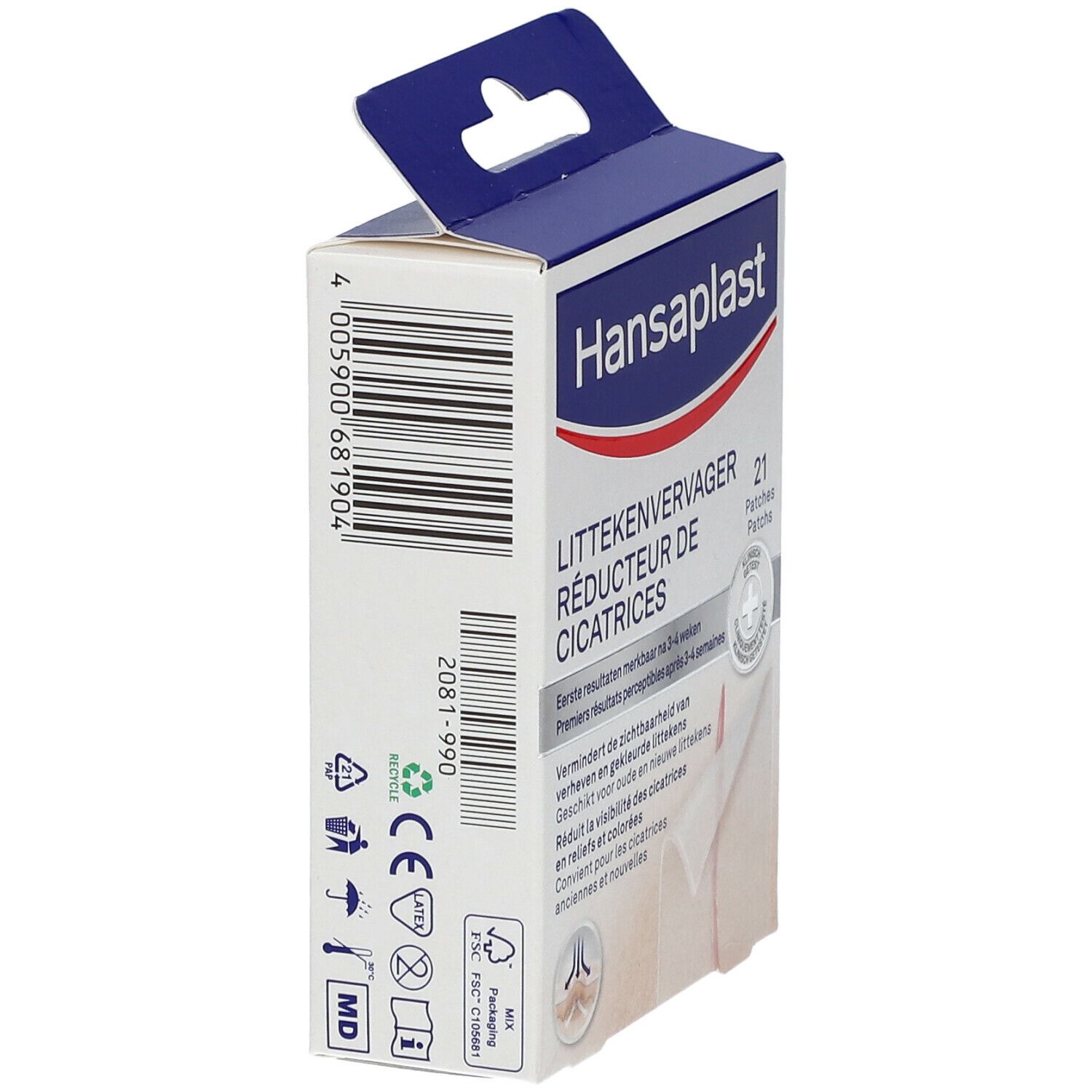 Hansaplast Med Reducteur Cicatrices 6,8 x 3,8 cm