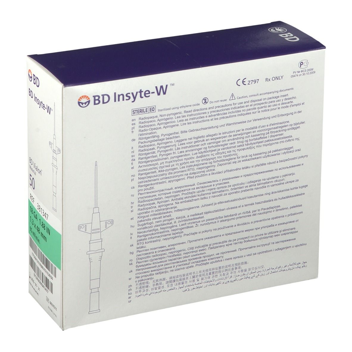 BD Insyte-W Catheter IV 18g 1.3mm x 45mm 1 pc(s) - Redcare Pharmacie
