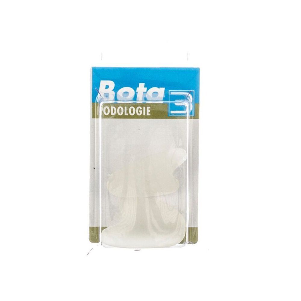 Écarteur d'orteils dans un emballage blister. Marque Bota, podologie. Emballage plastique transparent.