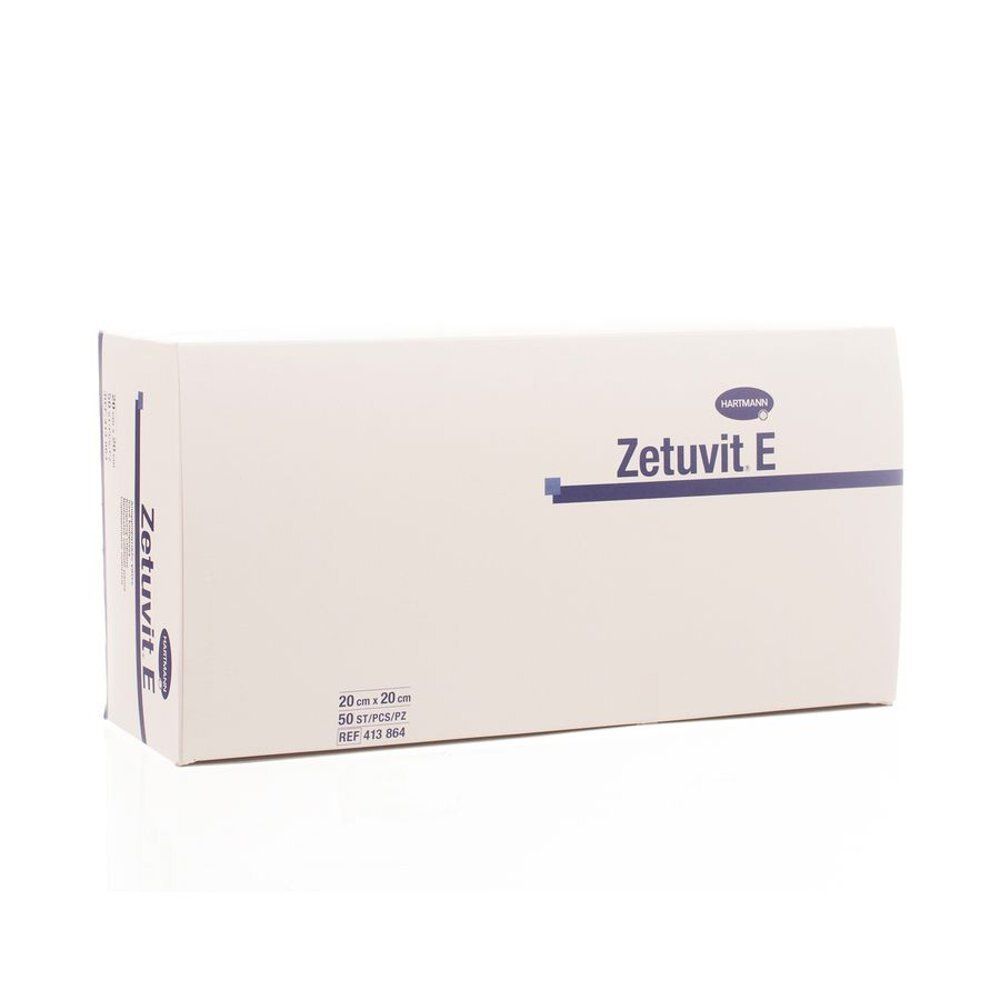 Emballage de compresses Zetuvit E 20x20 cm, 50 pièces.