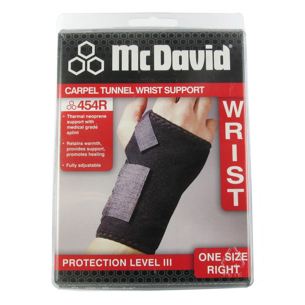 McDavid Carpel Tunnel 454 Support de Poignet Droit Taille Unique