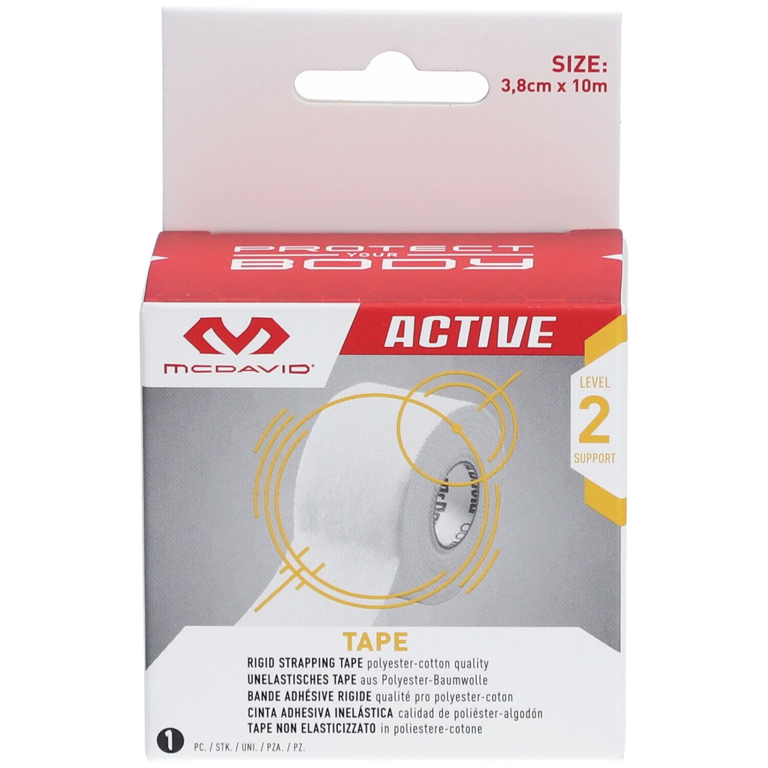 McDavid Athletic tape Bande adhésive rigide 3,8 x 10 cm