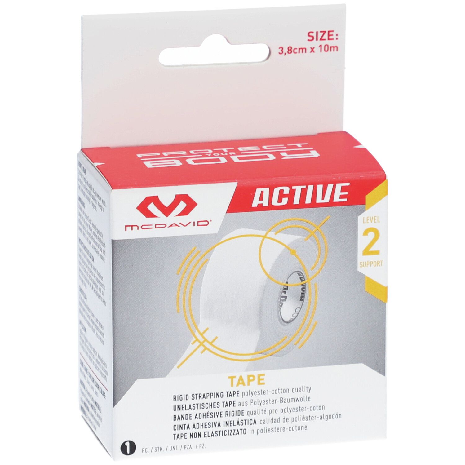 McDavid Athletic tape Bande adhésive rigide 3,8 x 10 cm