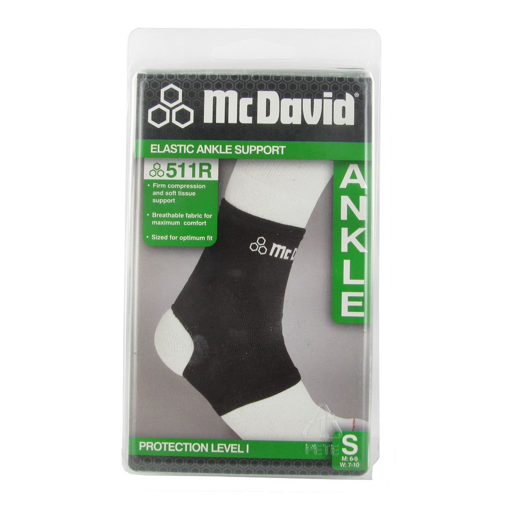 McDavid Chevillère élastique Noir Taille S