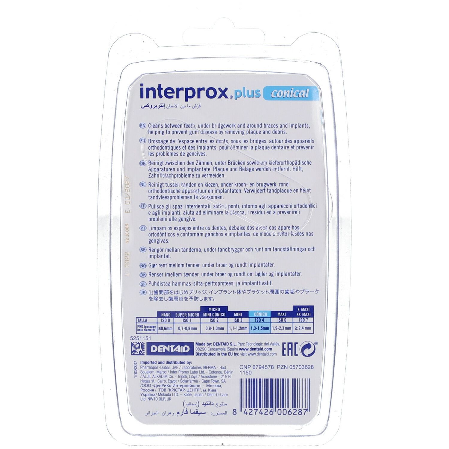 Interprox® Plus Brossette Interdentaire Conique Bleu