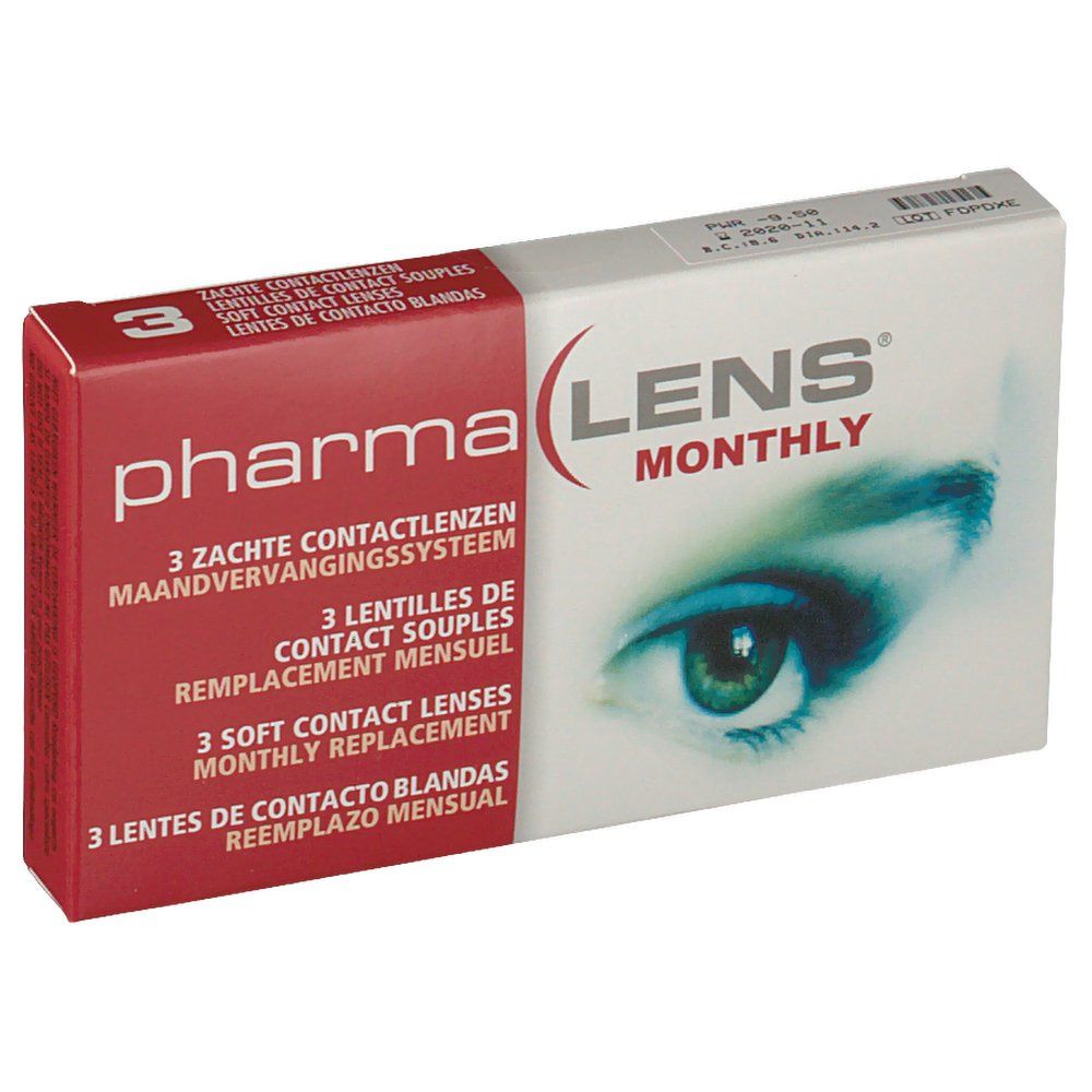 pharmaLENS® MONTHLY Lentilles -9.50