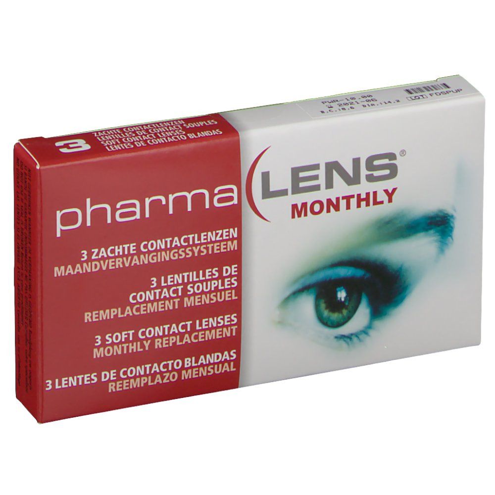 pharmaLENS® MONTHLY Lentilles -10.00