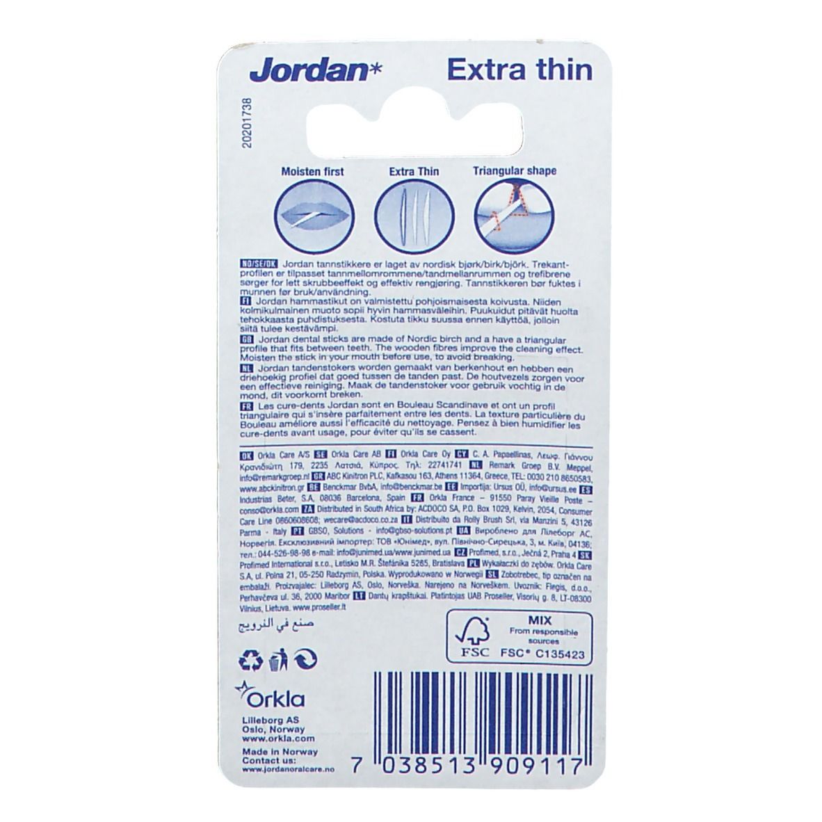 Jordan Cure-Dents Extra Fin