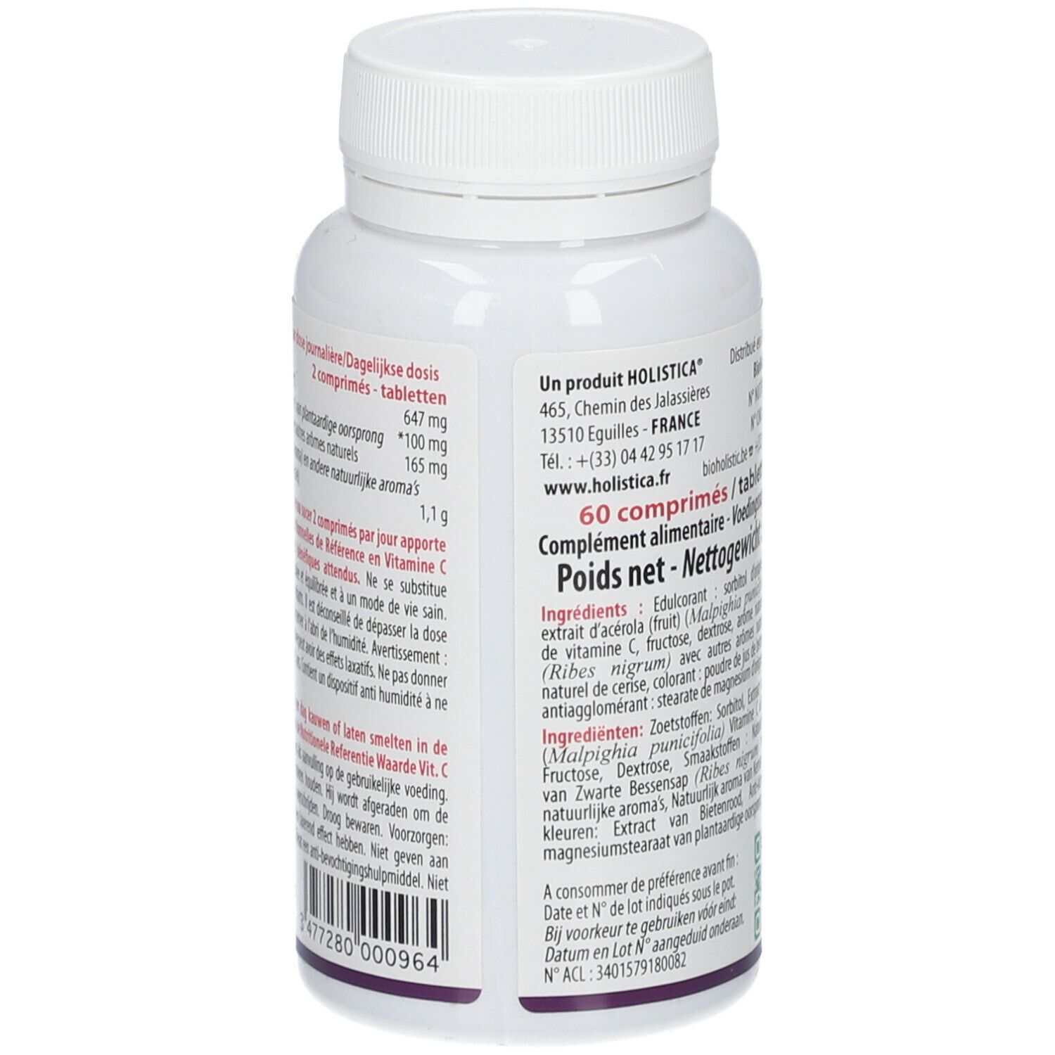 HOLISTICA® VITAMINE C de fruits