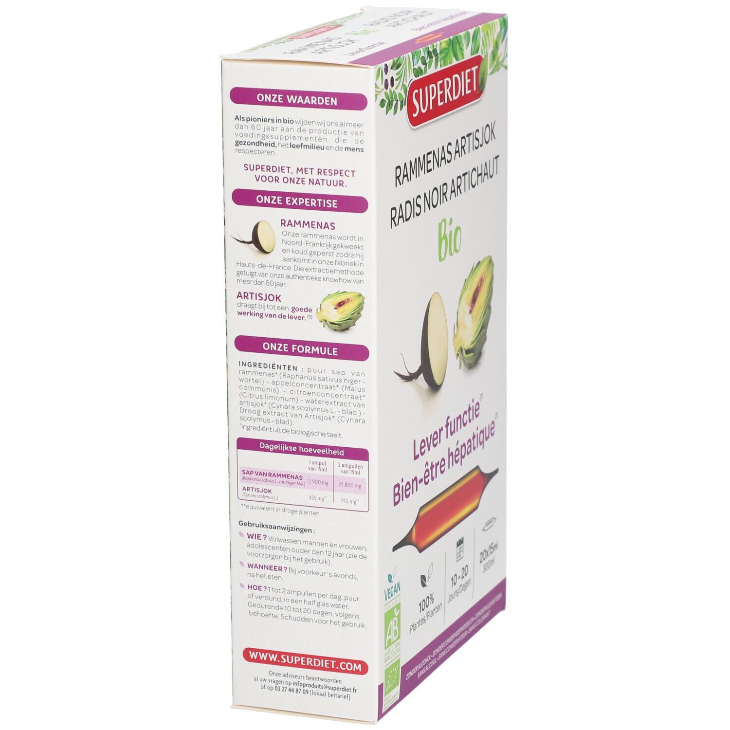 SUPER DIET Radis Noir - Artichaut Bio