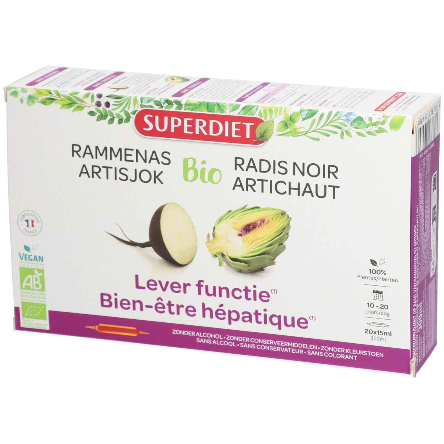 SUPER DIET Radis Noir - Artichaut Bio