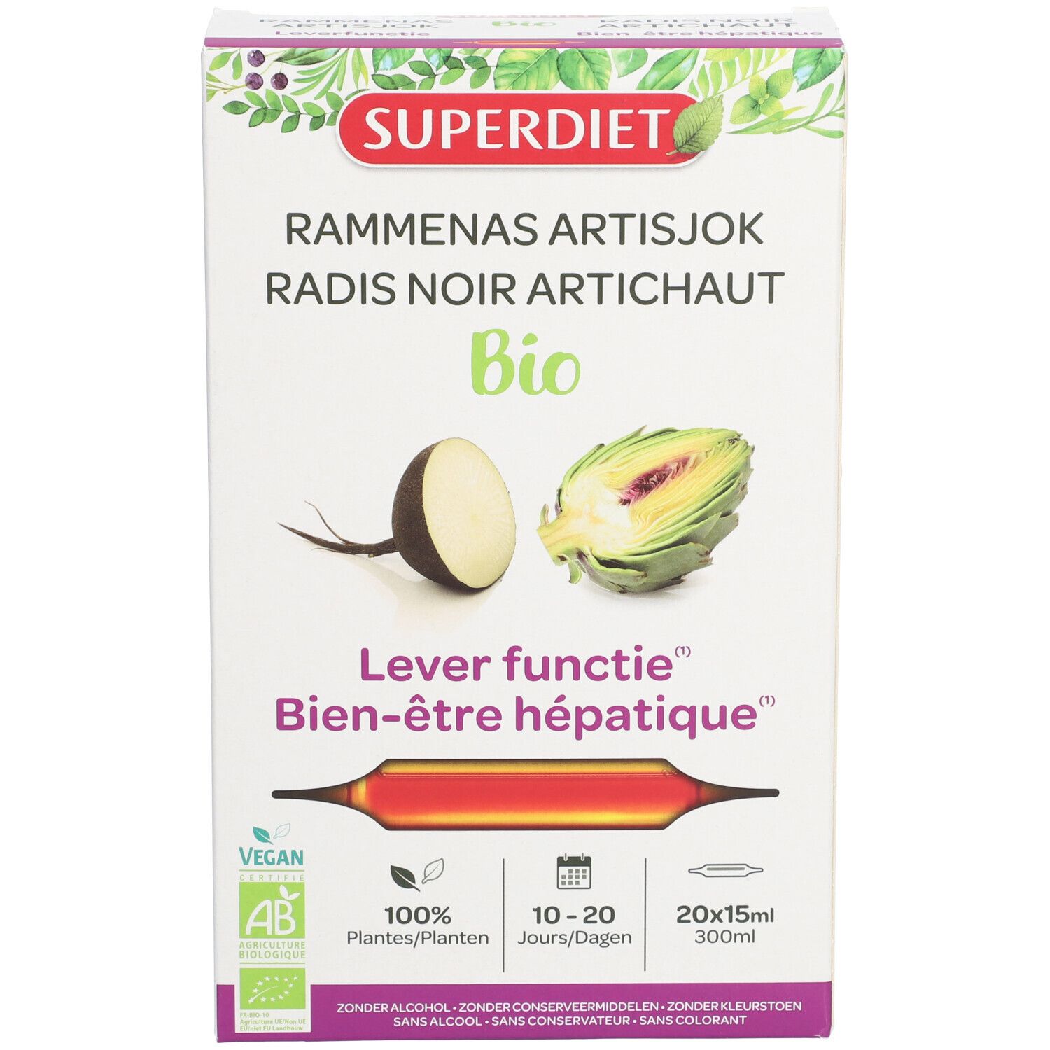 SUPER DIET Radis Noir - Artichaut Bio