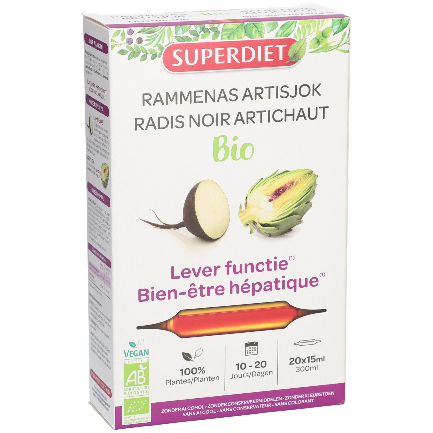 SUPER DIET Radis Noir - Artichaut Bio