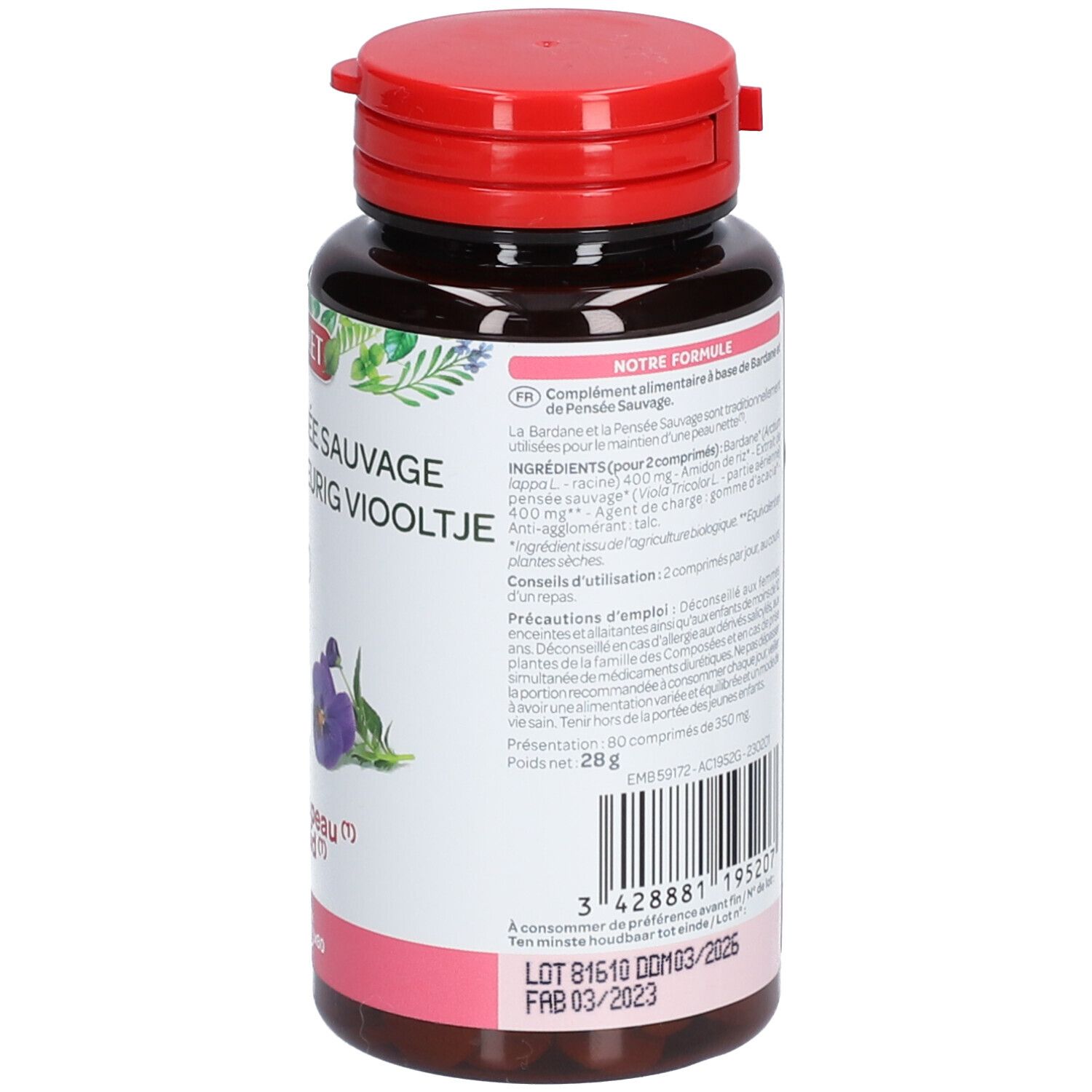 SUPER DIET Bardane Pensée Sauvage Bio