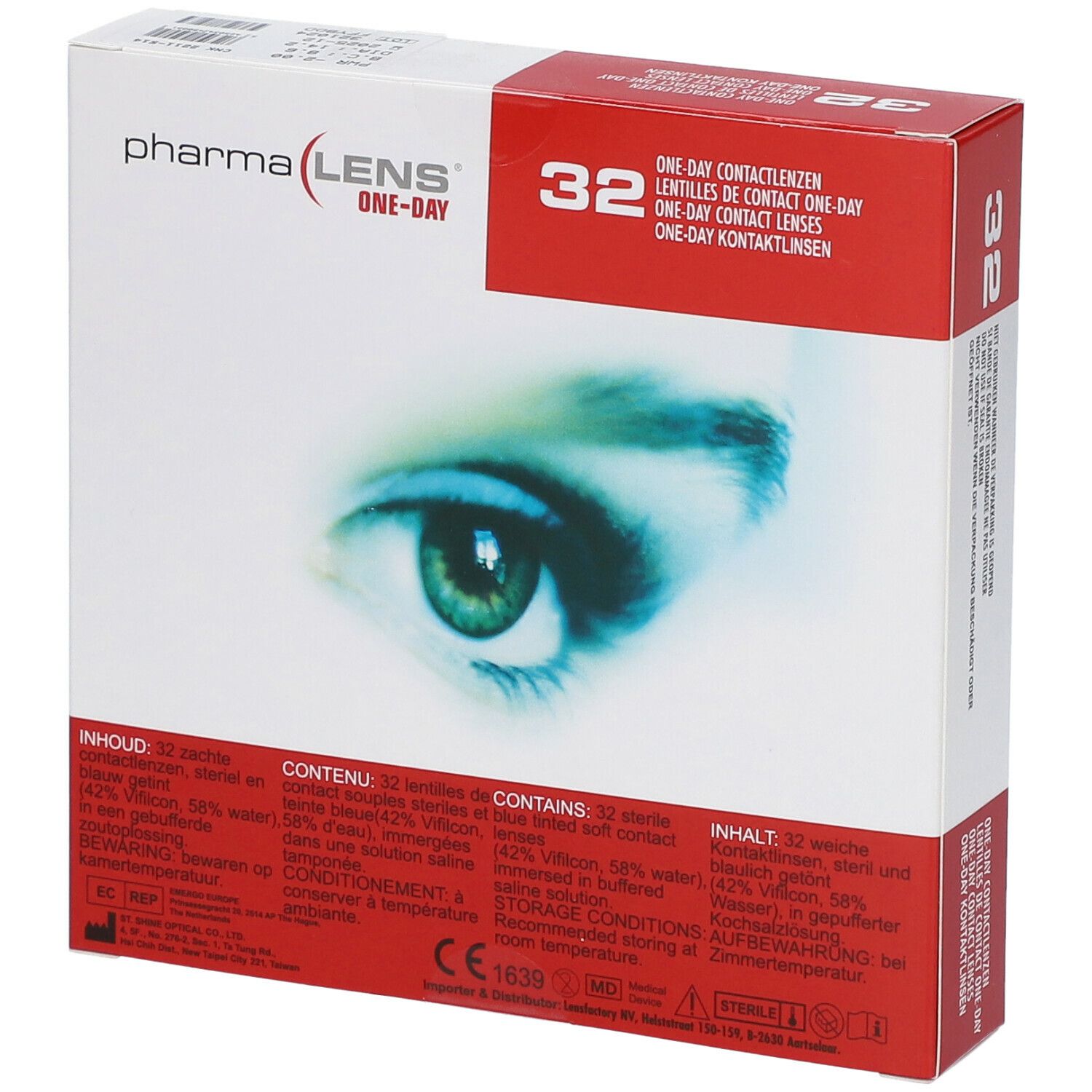 pharmaLENS® ONE-DAY Lentilles -2.00