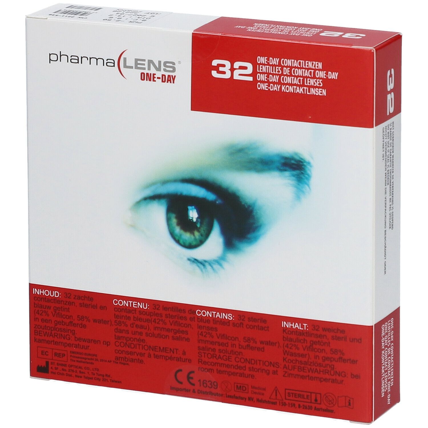 pharmaLENS® ONE-DAY Lentilles de contact journalières  -2.50