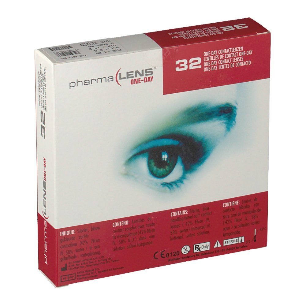 pharmaLENS® ONE-DAY Lentilles -4.00