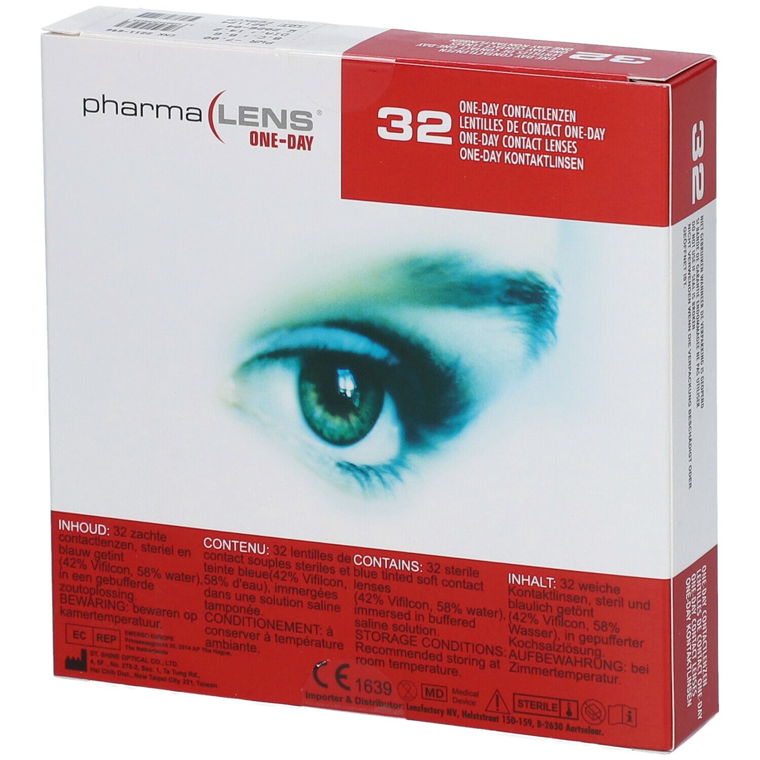 pharmaLENS® ONE-DAY Lentilles -7.00