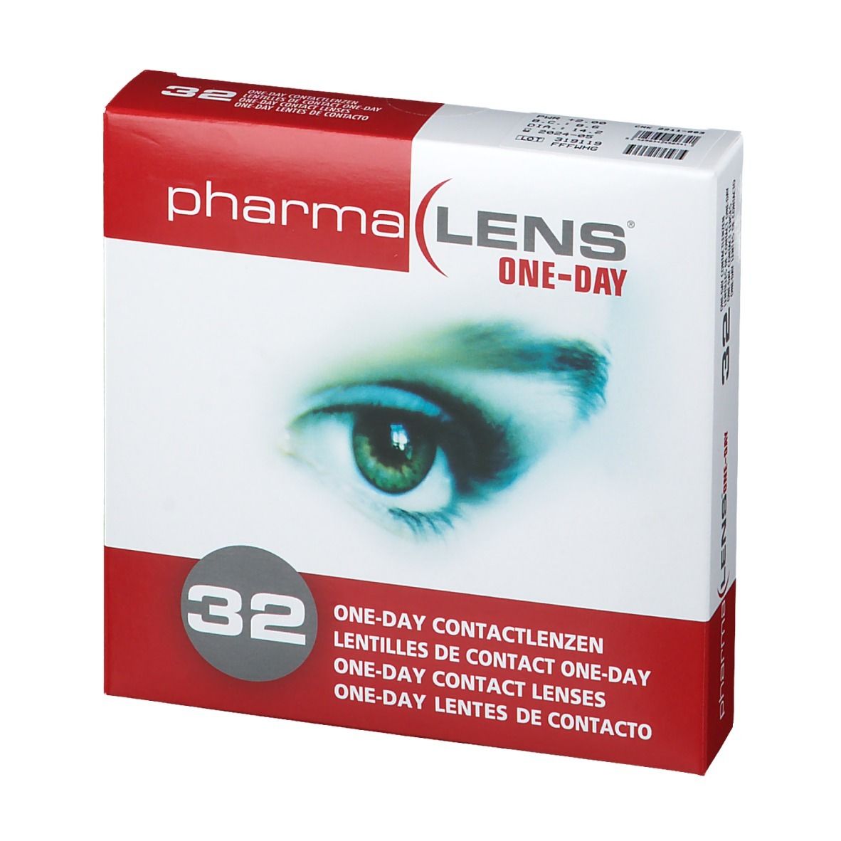 pharmaLENS® ONE-DAY Lentilles +2.00