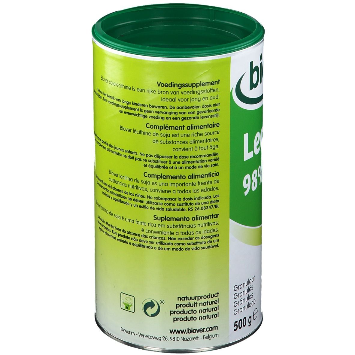 Biover Lecithine 98% Granulés Sans OGM