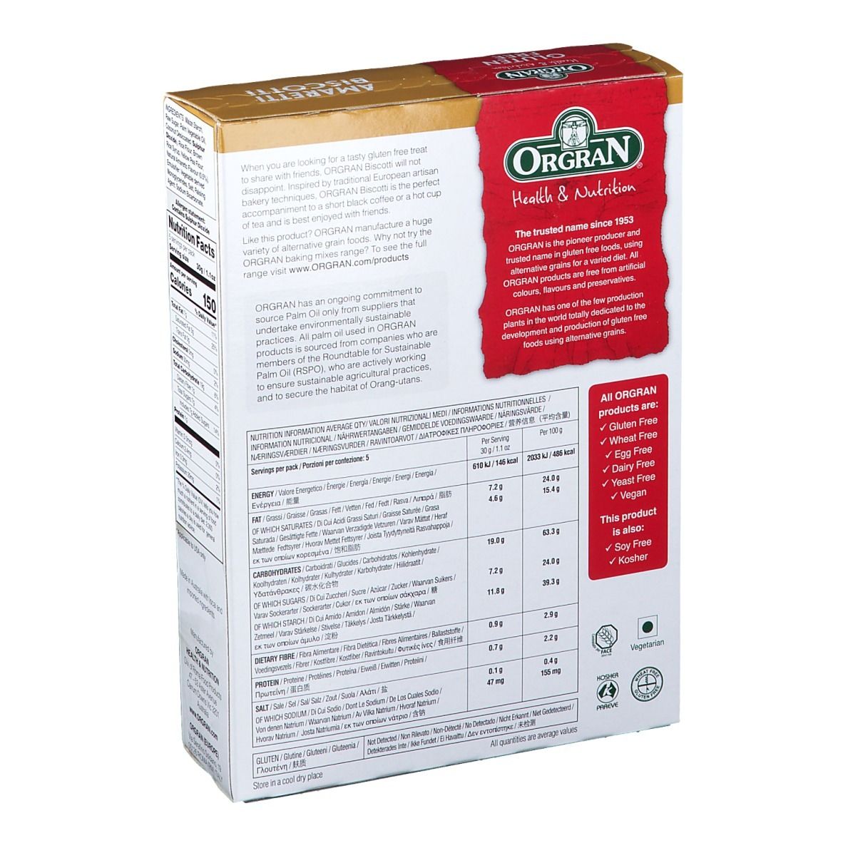 Orgran Biscotti Amareti