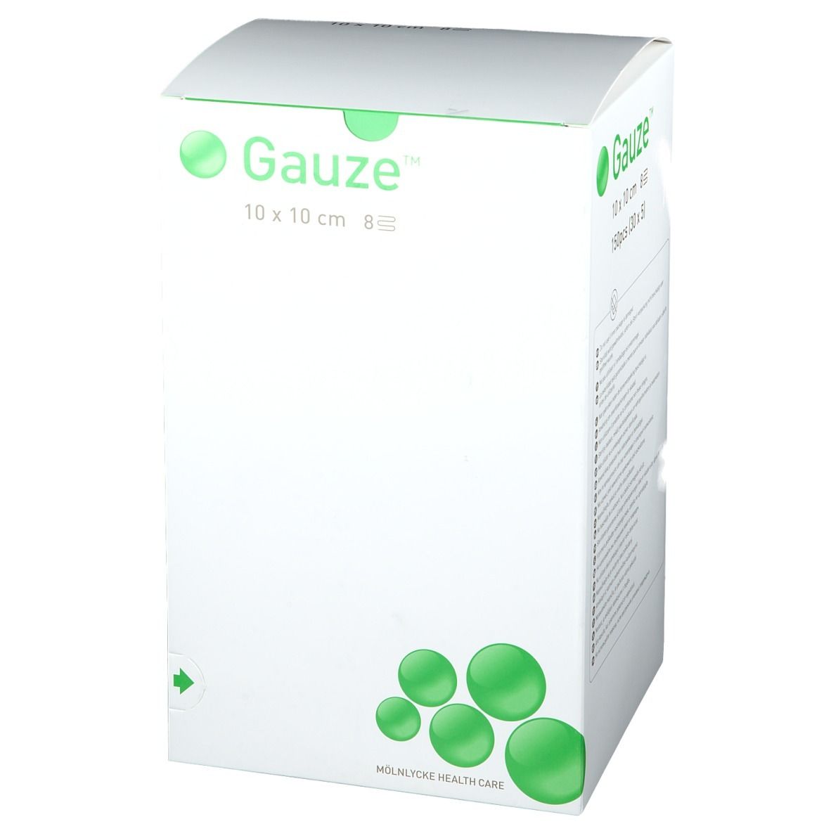 Molnlycke Gauze™ Compresses de gaze 8 couches 10 x 10 cm