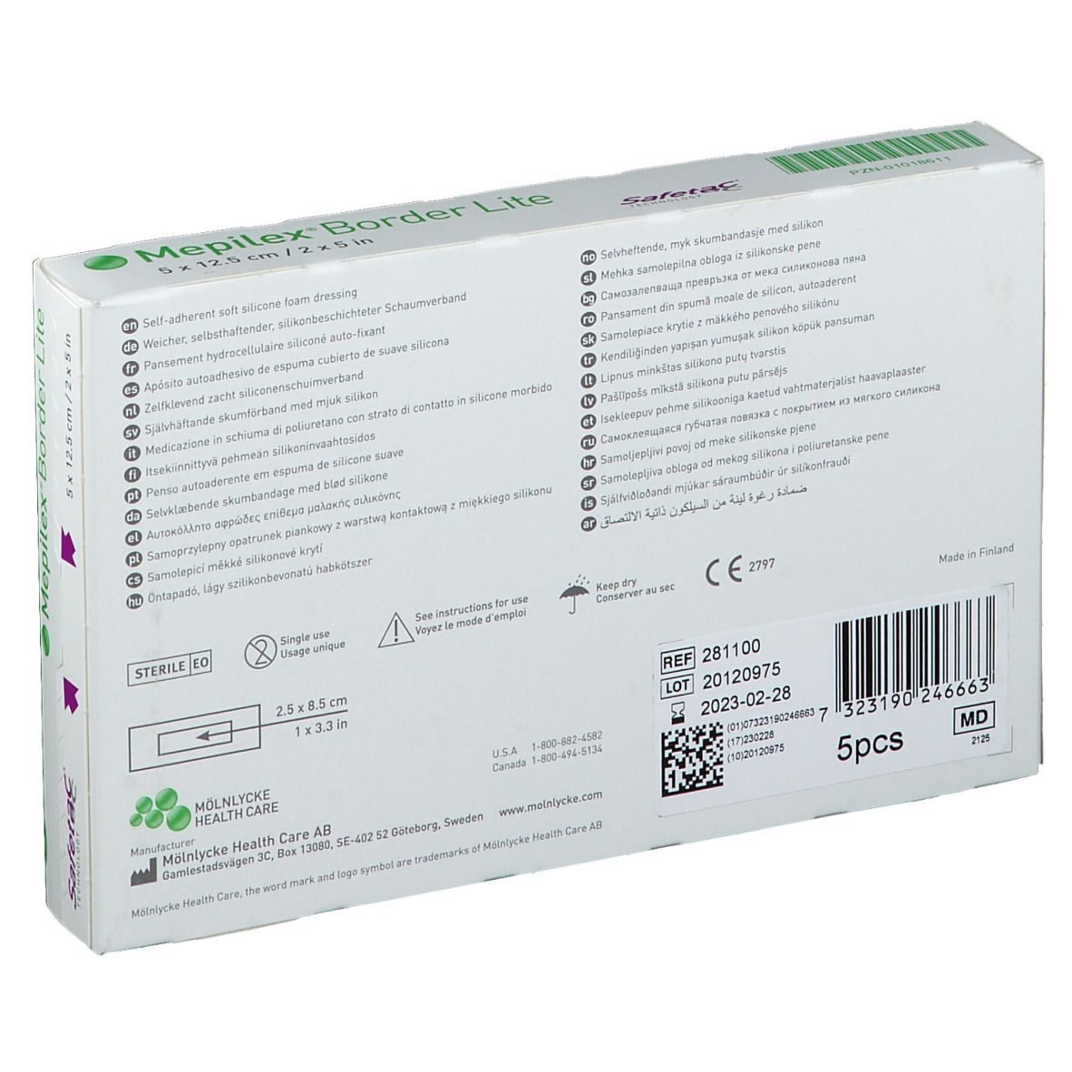 Mepilex Border Lite 5cm x 12,5cm