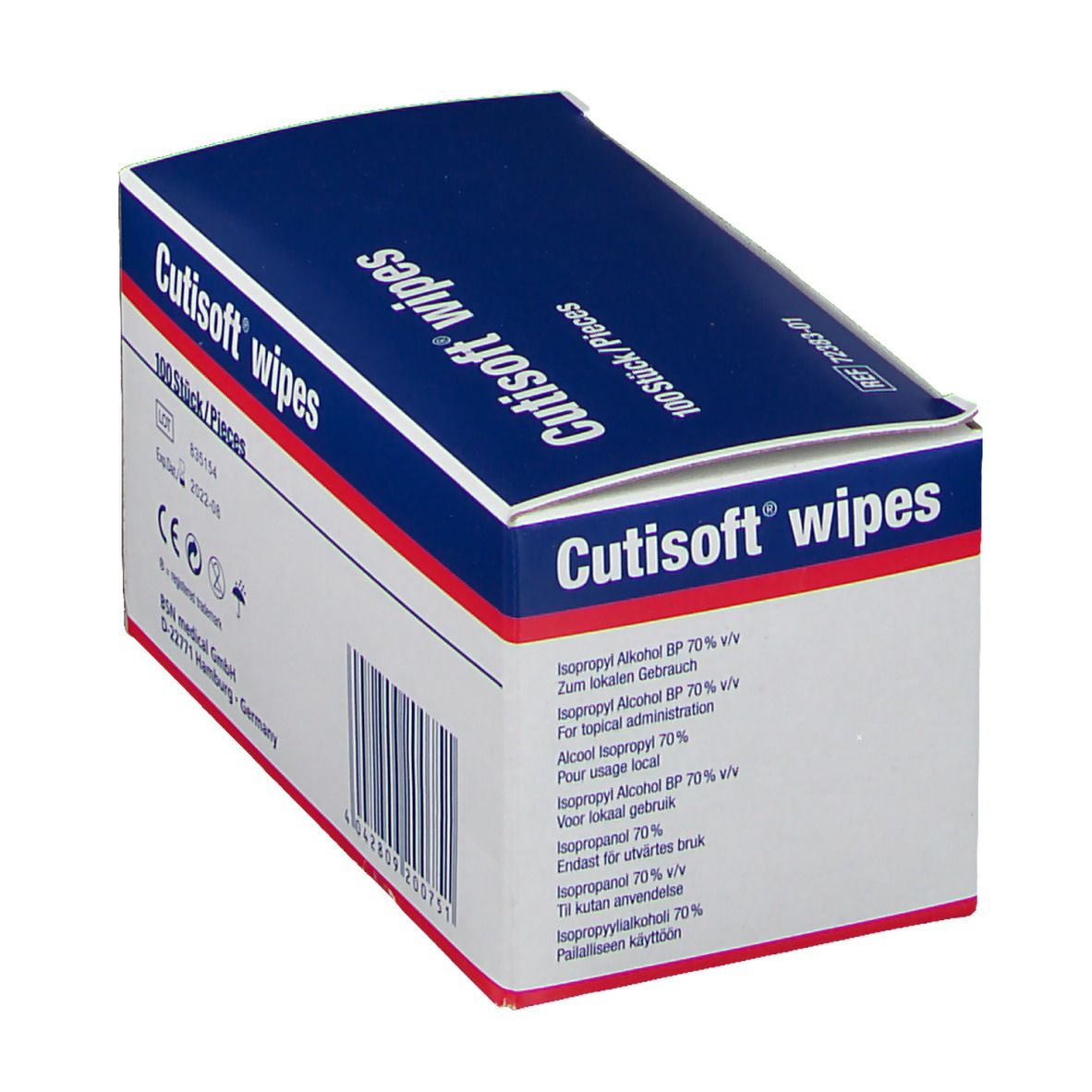 Cutisoft® Wipes Tampons nettoyants pour la peau