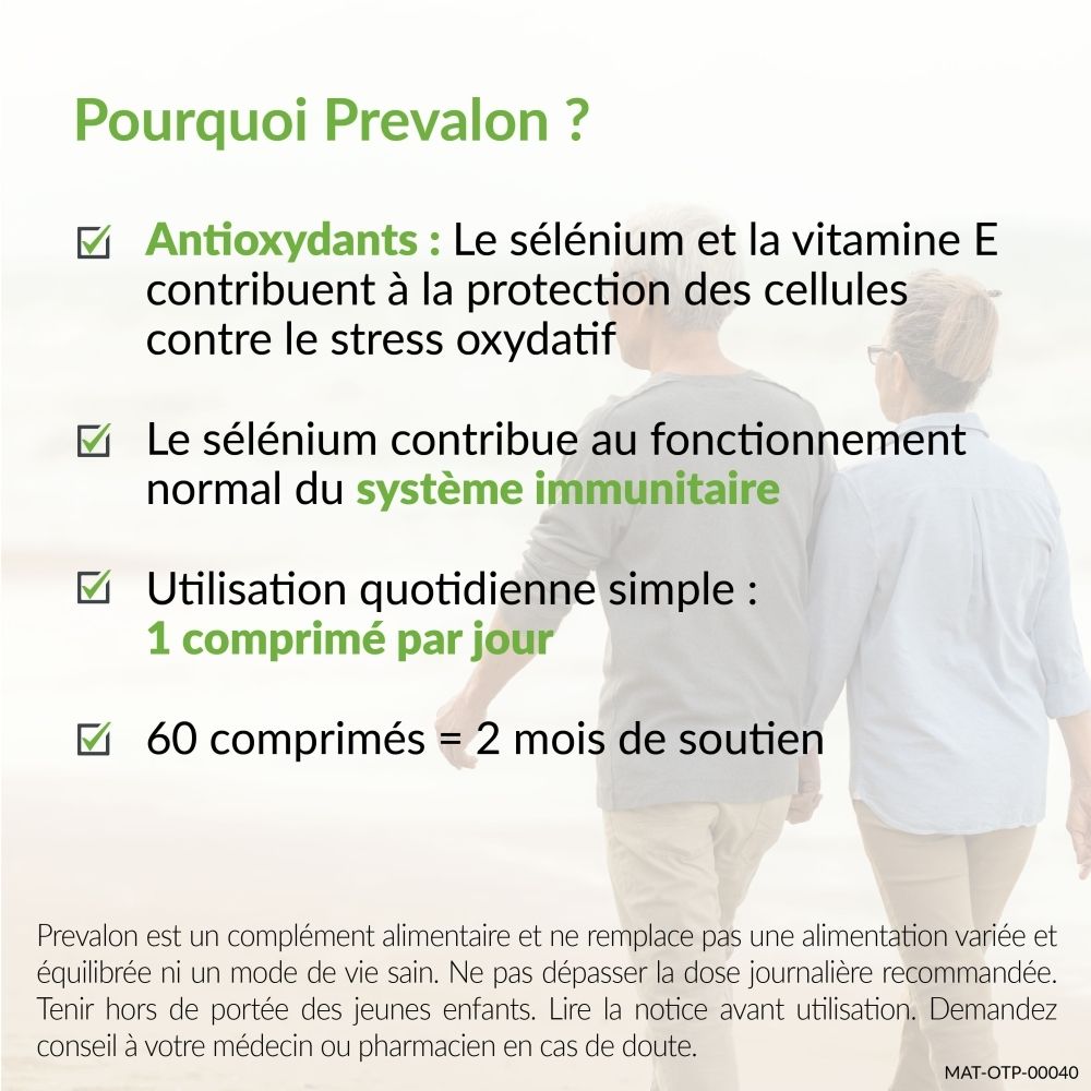 Prevalon: 60 comprimés = 2 mois de soutien.