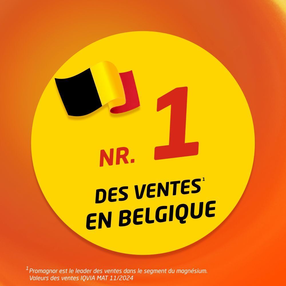 Boîte de PROMAGNOR Instant Zitrone. Contient 30 sachets. Inscription : Magnésium 350mg Instant.
