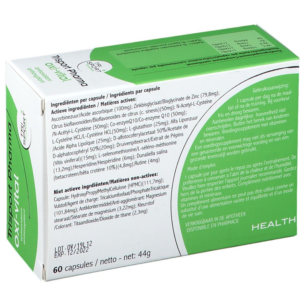 Trisport Pharma Oxi-Vital Anti-oxydant