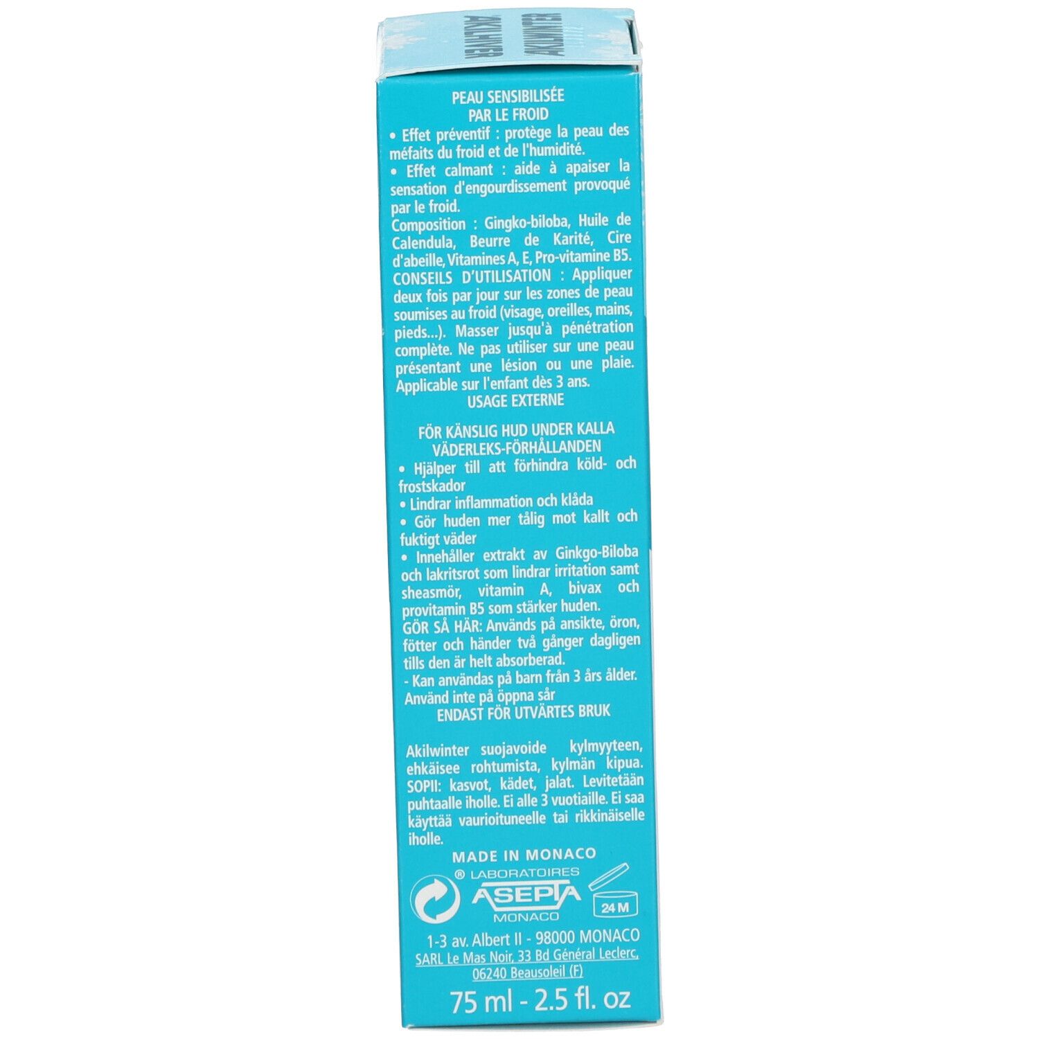 Akilenjur® Crème visage, mains et pieds