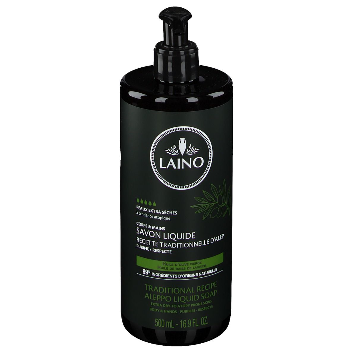 LAINO Savon liquide recette traditionnelle d’Alep