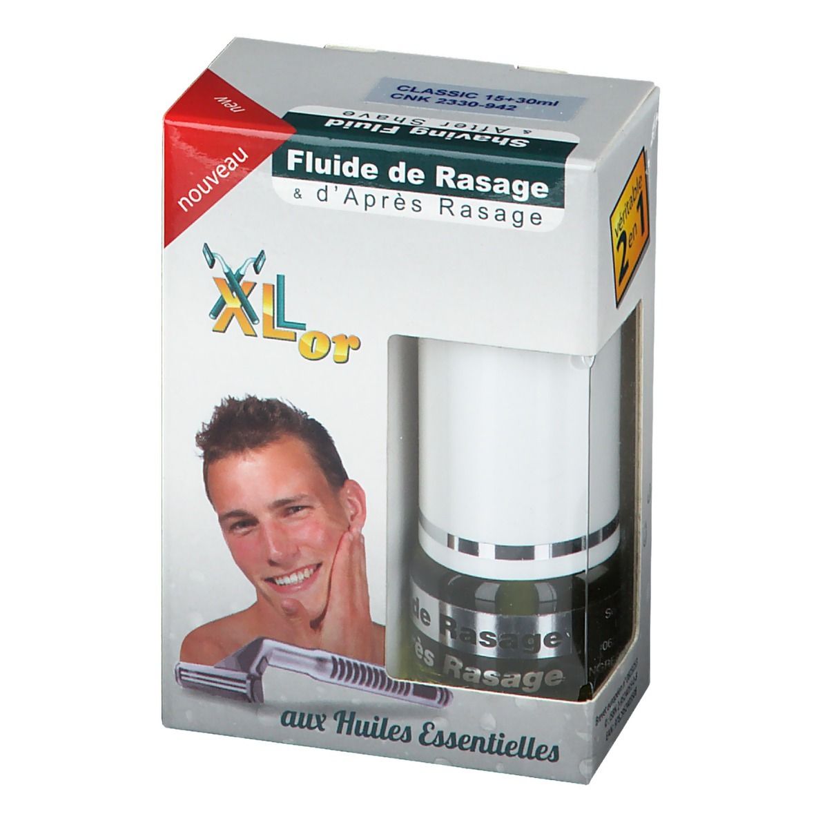 Xlor Fluide de Rasage & d'Après-Rasage Classic 2 en 1