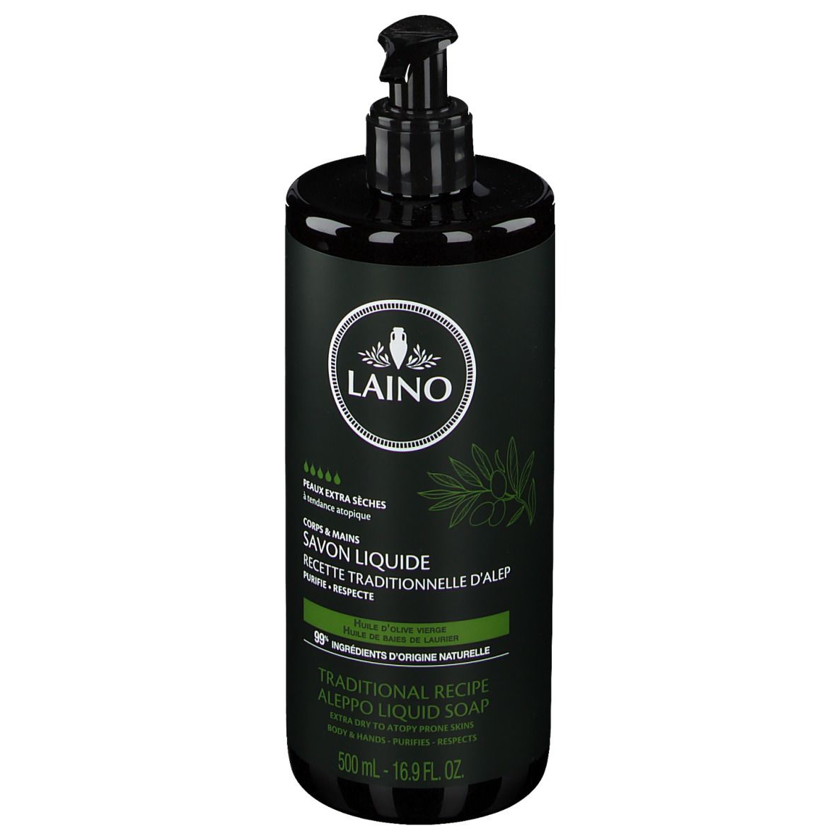 LAINO Savon liquide recette traditionnelle d’Alep