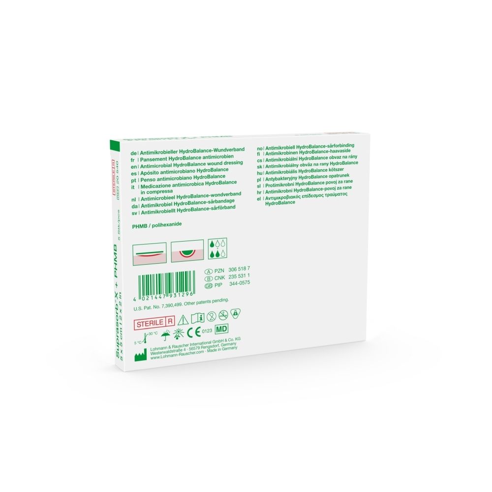 Emballage d'un pansement hydrocolloïde anti-escarres.