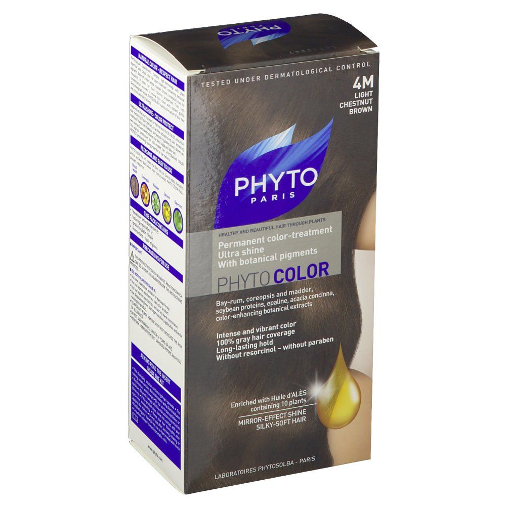 Phytocolor Coloration Chatain clair marron 4M